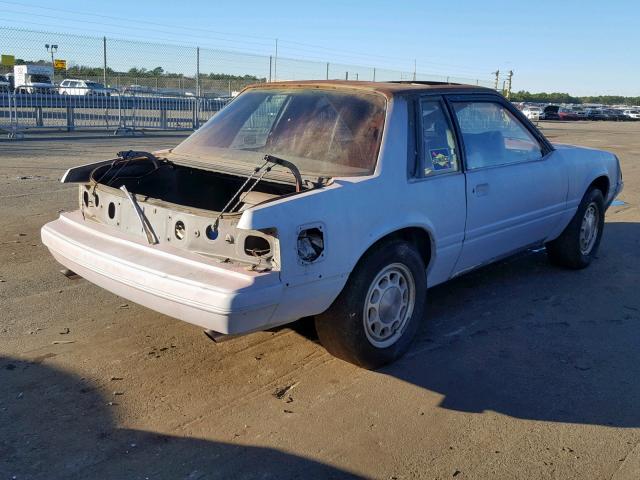 1FABP26M5FF157769 - 1985 FORD MUSTANG LX WHITE photo 4