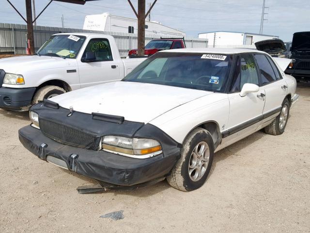 1G4CW53LXM1709383 - 1991 BUICK PARK AVENU WHITE photo 2