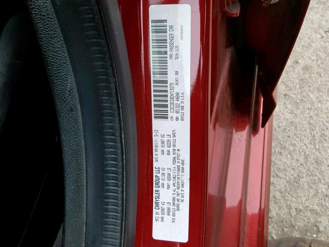 1C3CCBCG9DN719379 - 2013 CHRYSLER 200 LIMITE RED photo 10