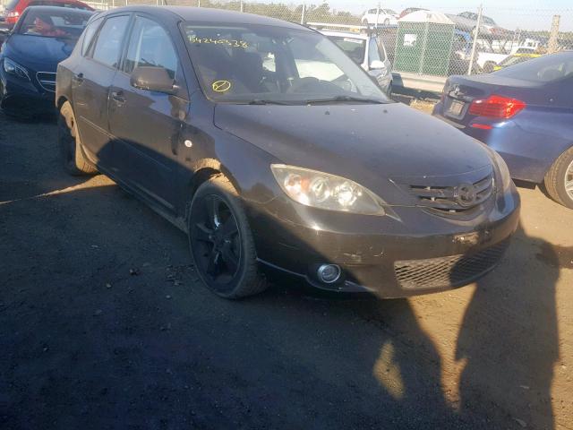 JM1BK144561467438 - 2006 MAZDA 3 HATCHBAC BLACK photo 1