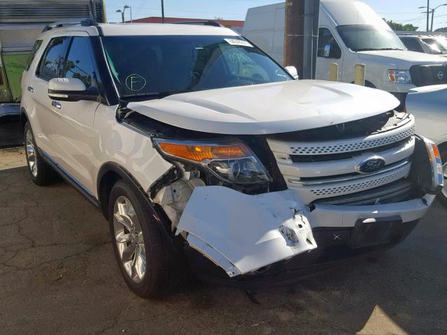 1FM5K7F82FGA27511 - 2015 FORD EXPLORER L WHITE photo 1