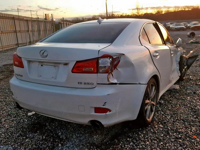 JTHBK262X82072202 - 2008 LEXUS IS 250 WHITE photo 4