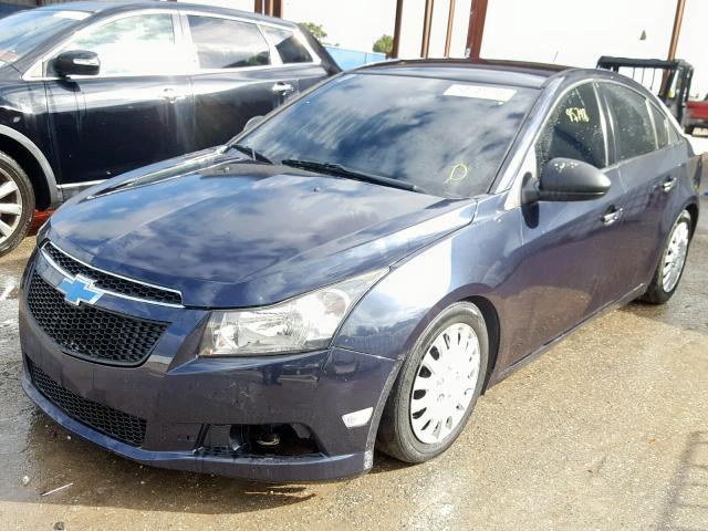 1G1PB5SHXE7393716 - 2014 CHEVROLET CRUZE LS BLUE photo 2