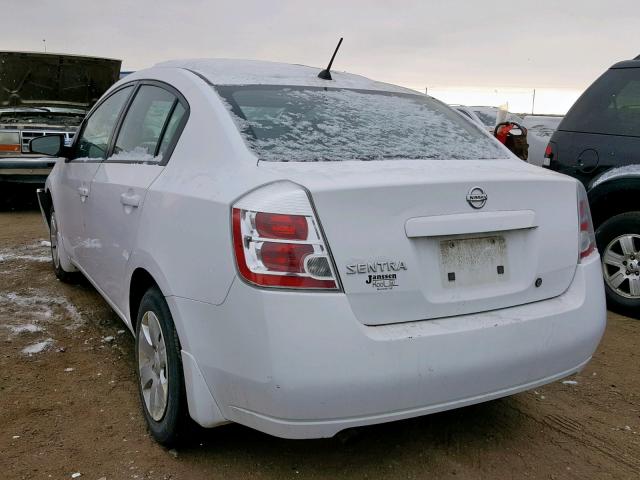 3N1AB61E58L685125 - 2008 NISSAN SENTRA 2.0 WHITE photo 3