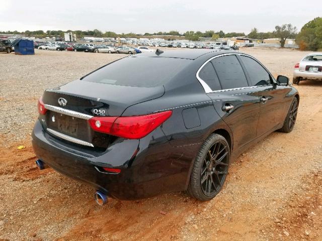 JN1BV7ARXFM396118 - 2015 INFINITI Q50 BASE BLACK photo 4