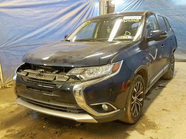 JA4AZ3A31JJ001667 - 2018 MITSUBISHI OUTLANDER BLUE photo 2