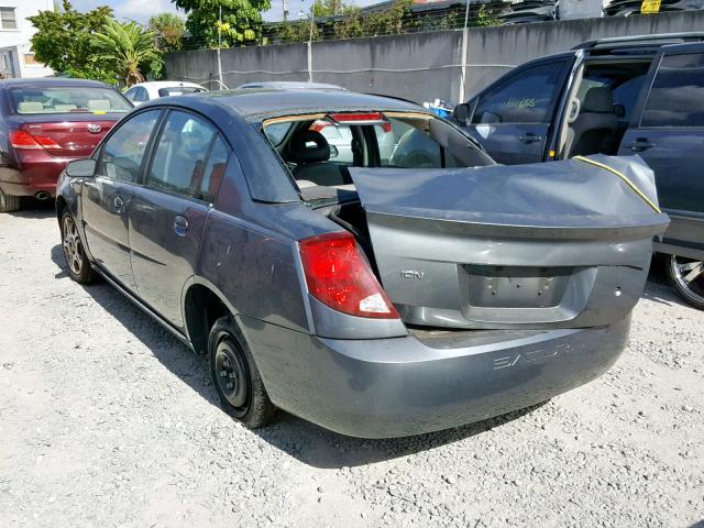 1G8AJ52FX4Z206146 - 2004 SATURN ION LEVEL GRAY photo 4