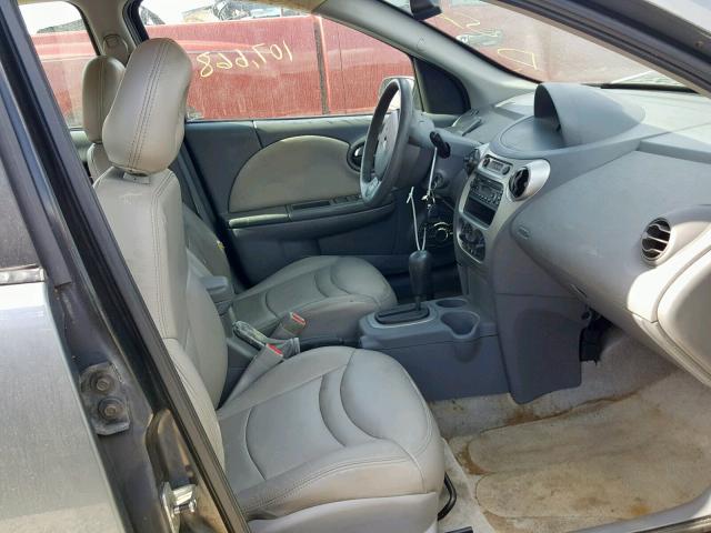 1G8AJ52FX4Z206146 - 2004 SATURN ION LEVEL GRAY photo 5
