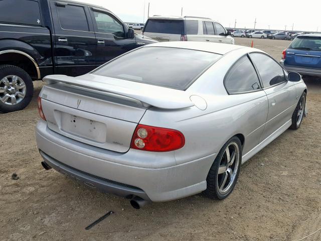 6G2VX12U45L468186 - 2005 PONTIAC GTO SILVER photo 4