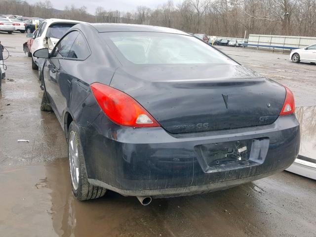 1G2ZH17N284192070 - 2008 PONTIAC G6 GT BLACK photo 3