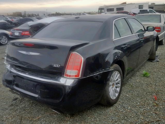 2C3CCAAG1DH504021 - 2013 CHRYSLER 300 BLACK photo 4