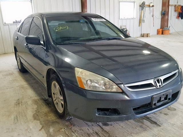 1HGCM55467A108722 - 2007 HONDA ACCORD LX BLUE photo 1