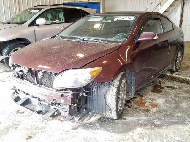JTKDE177660081227 - 2006 TOYOTA SCION TC Bordo foto 2