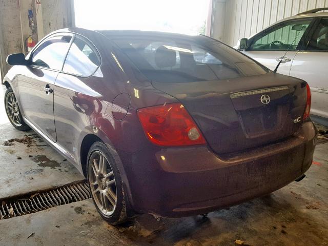 JTKDE177660081227 - 2006 TOYOTA SCION TC Bordo foto 3