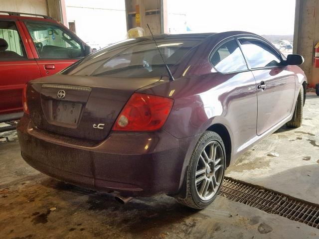 JTKDE177660081227 - 2006 TOYOTA SCION TC Bordo foto 4