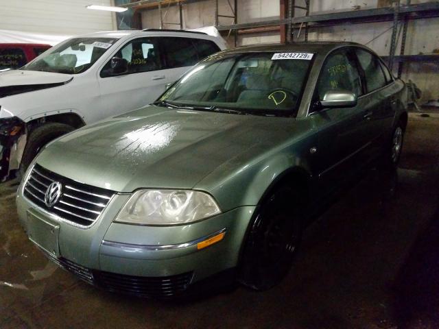 WVWMD63B93P455267 - 2003 VOLKSWAGEN PASSAT GL GREEN photo 2