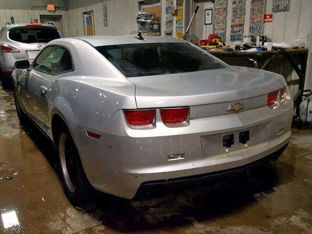 2G1FA1ED5B9103134 - 2011 CHEVROLET CAMARO LS SILVER photo 3