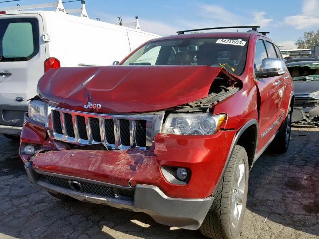 1C4RJFCG0DC524771 - 2013 JEEP GRAND CHER RED photo 2