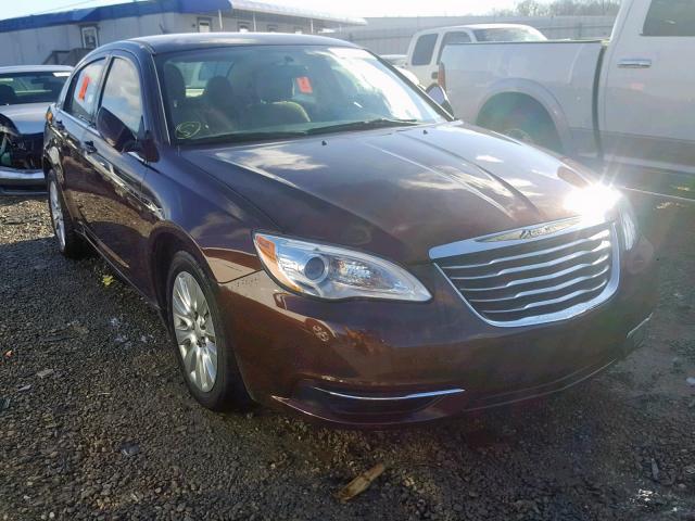 1C3CCBAG0DN727079 - 2013 CHRYSLER 200 LX BURGUNDY photo 1