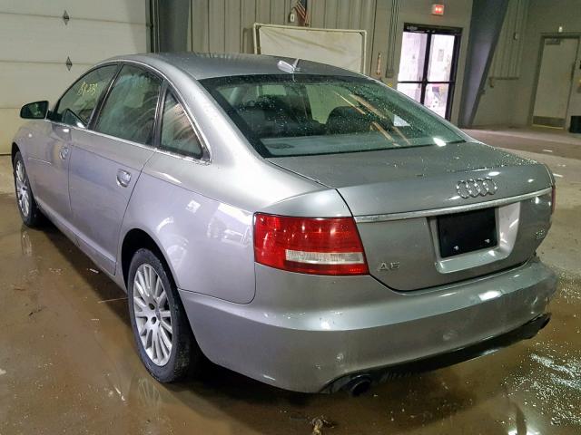 WAUDH74F26N101857 - 2006 AUDI A6 3.2 QUA GRAY photo 3