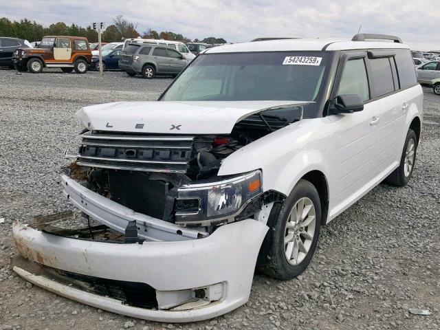 2FMGK5B86GBA17771 - 2016 FORD FLEX SE WHITE photo 2