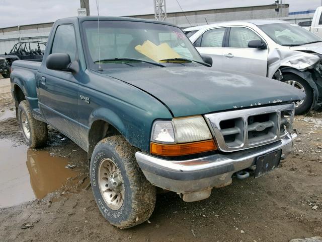 1FTYR11U1WTA21625 - 1998 FORD RANGER GREEN photo 1