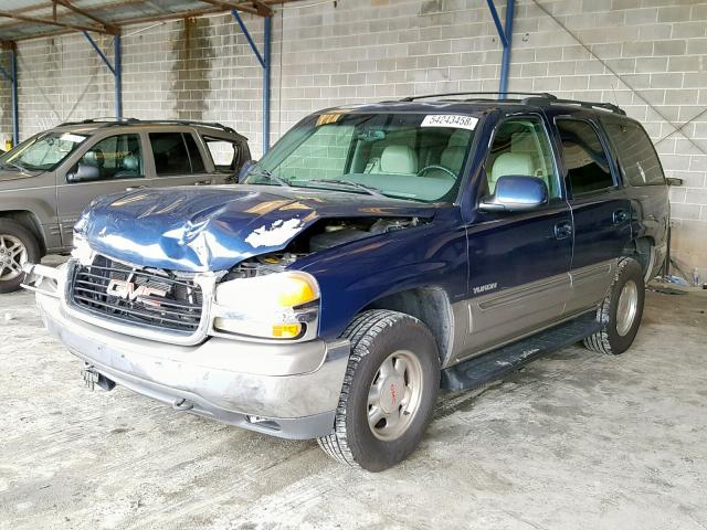 1GKEK13T6YJ106541 - 2000 GMC YUKON BLUE photo 2