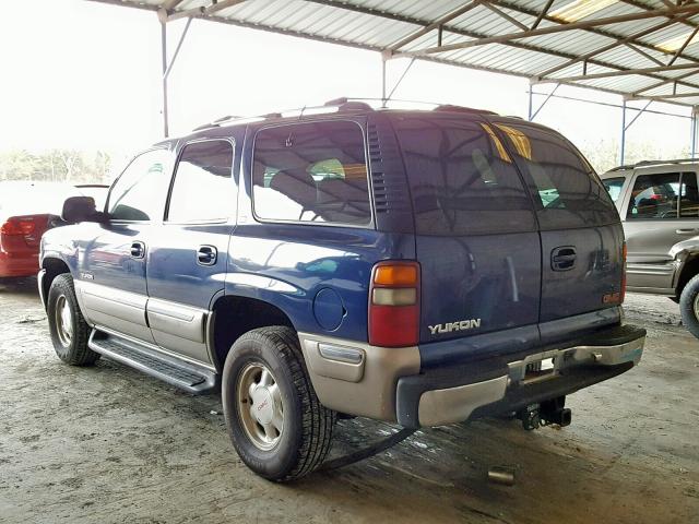 1GKEK13T6YJ106541 - 2000 GMC YUKON BLUE photo 3