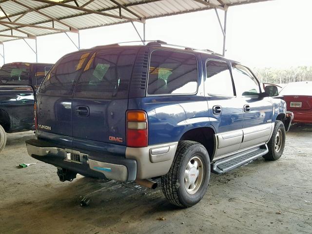 1GKEK13T6YJ106541 - 2000 GMC YUKON BLUE photo 4