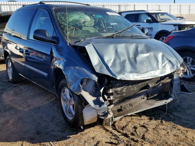 1D8GP45R36B682363 - 2006 DODGE CARAVAN SX BLUE photo 1