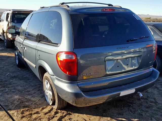 1D8GP45R36B682363 - 2006 DODGE CARAVAN SX BLUE photo 3