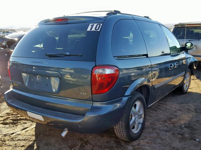 1D8GP45R36B682363 - 2006 DODGE CARAVAN SX BLUE photo 4