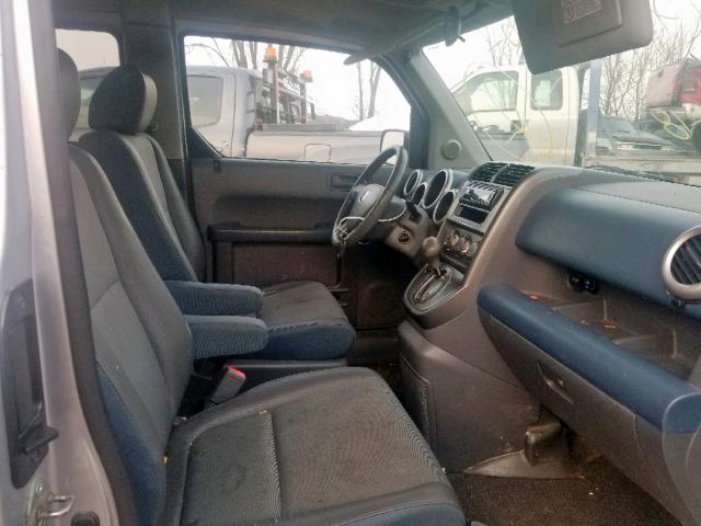 5J6YH28634L039339 - 2004 HONDA ELEMENT EX SILVER photo 5