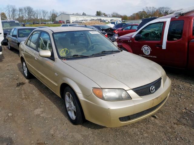 JM1BJ225930135542 - 2003 MAZDA PROTEGE DX BEIGE photo 1