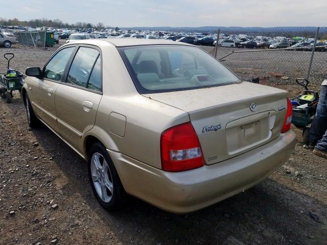 JM1BJ225930135542 - 2003 MAZDA PROTEGE DX BEIGE photo 3