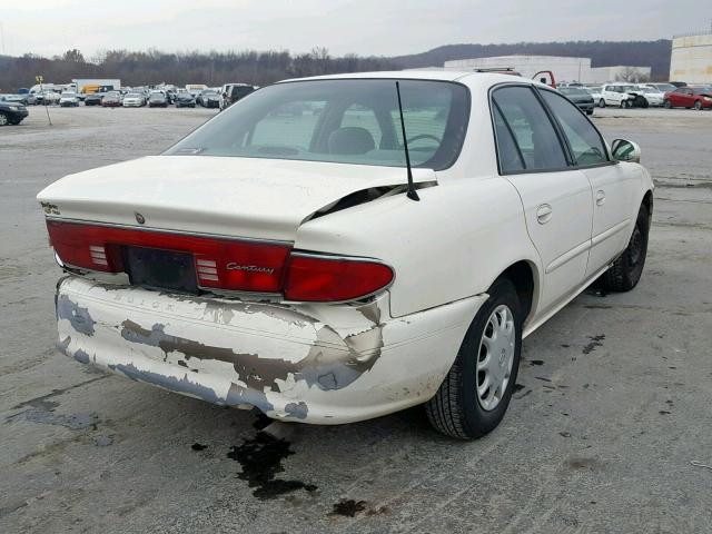 2G4WS52J631293401 - 2003 BUICK CENTURY CU WHITE photo 4