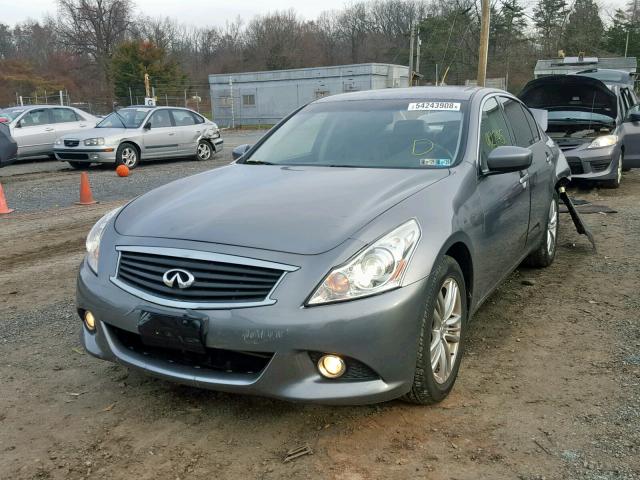 JN1CV6AR2DM754422 - 2013 INFINITI G37 GRAY photo 2