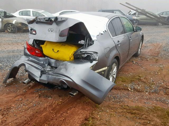 JN1CV6AR2DM754422 - 2013 INFINITI G37 GRAY photo 3