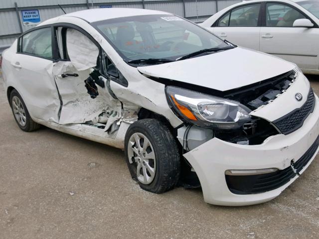 KNADM4A34G6545208 - 2016 KIA RIO LX WHITE photo 9