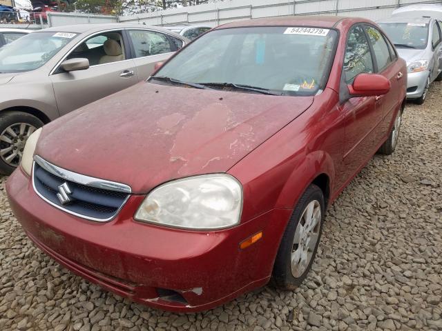 KL5JD56Z96K376789 - 2006 SUZUKI FORENZA RED photo 2