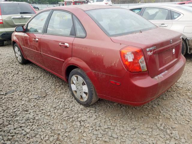 KL5JD56Z96K376789 - 2006 SUZUKI FORENZA RED photo 3