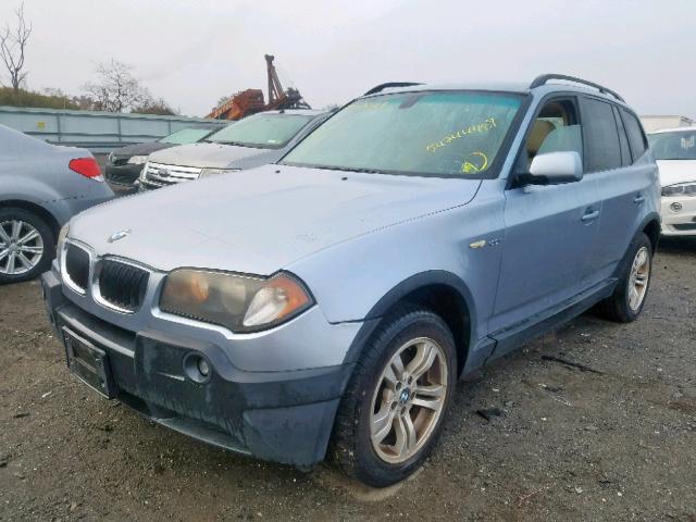 WBXPA93495WD23424 - 2005 BMW X3 3.0I BLUE photo 2