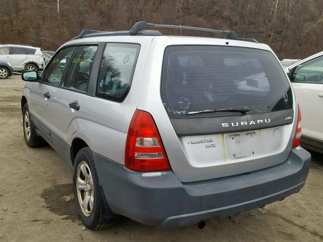 JF1SG63685H725772 - 2005 SUBARU FORESTER 2 SILVER photo 3