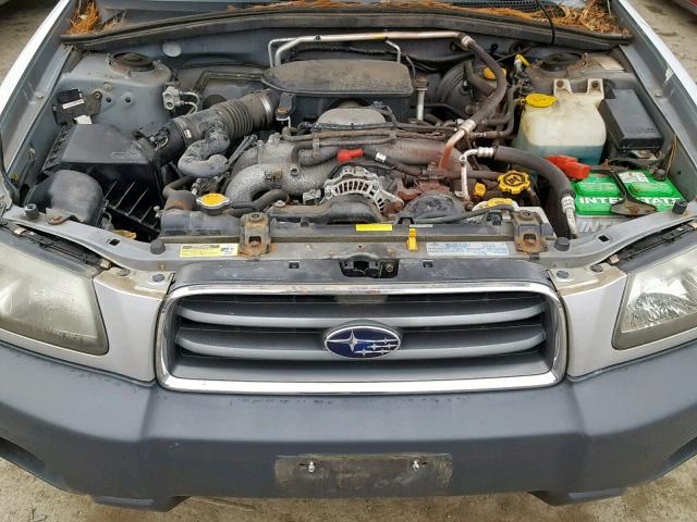 JF1SG63685H725772 - 2005 SUBARU FORESTER 2 SILVER photo 7