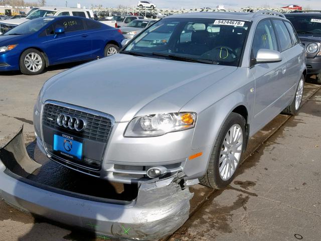 WAUKF78E26A137425 - 2006 AUDI A4 2.0T AV SILVER photo 2