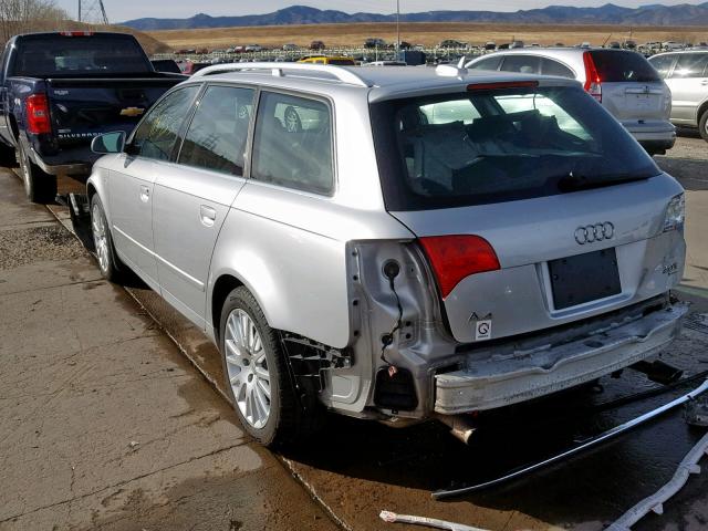 WAUKF78E26A137425 - 2006 AUDI A4 2.0T AV SILVER photo 3