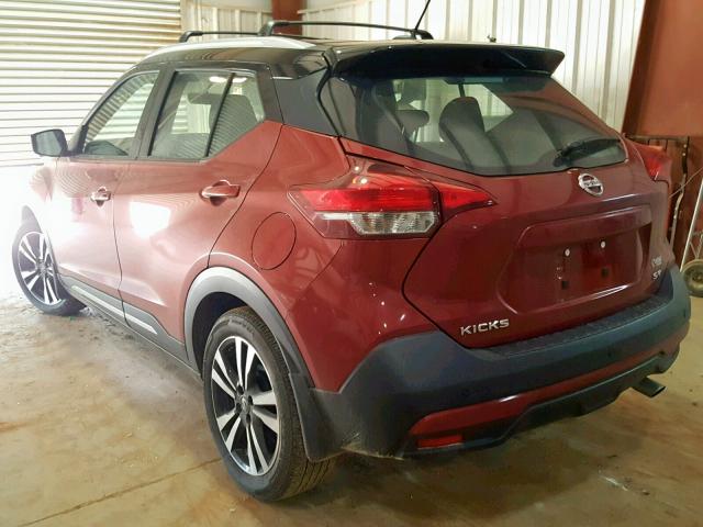 3N1CP5CU8JL523679 - 2018 NISSAN KICKS S RED photo 3