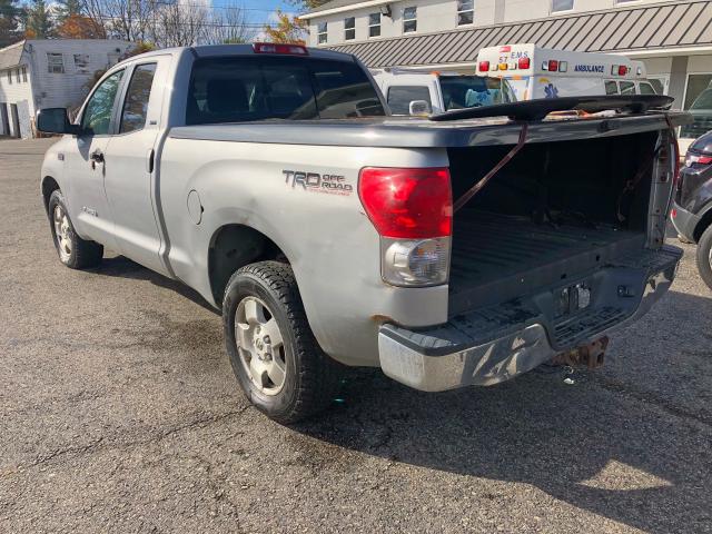 5TBBV54127S450288 - 2007 TOYOTA TUNDRA DOU SILVER photo 3