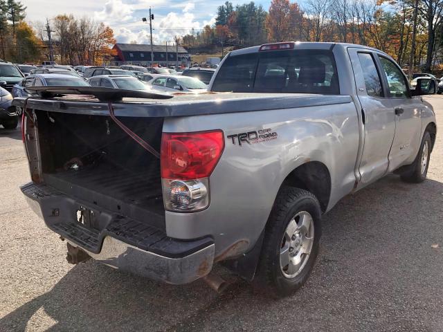 5TBBV54127S450288 - 2007 TOYOTA TUNDRA DOU SILVER photo 4