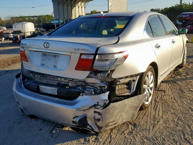 JTHBL46F495089489 - 2009 LEXUS LS 460 SILVER photo 4